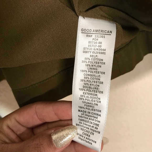 NWT Good American Utility Jacket green belted - Picture 8 of 9